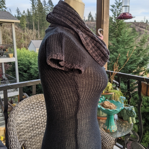 Cowl Neck Mini Dress - Picture 3 of 7